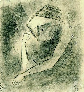 イラスト『考えるヒト』 by J.F.Kooya