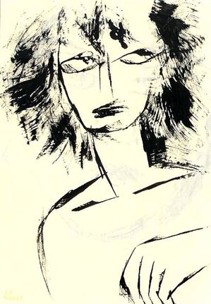 イラスト『女（ファッションイラスト風？）』by J.F.Kooya