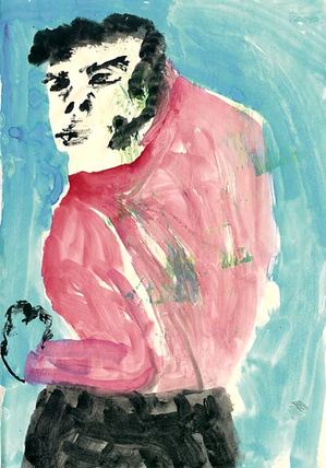 イラスト『男の背中』by J.F.Kooya