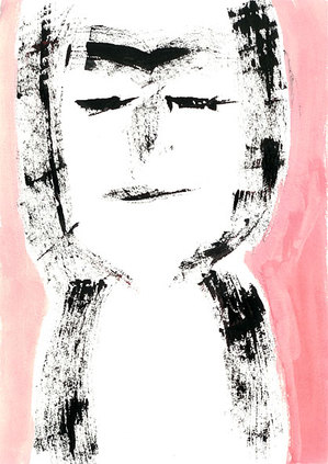 イラスト『少女（円空っぽい？）』by J.F.Kooya