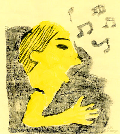 イラスト『歌声教室』by J.F.Kooya